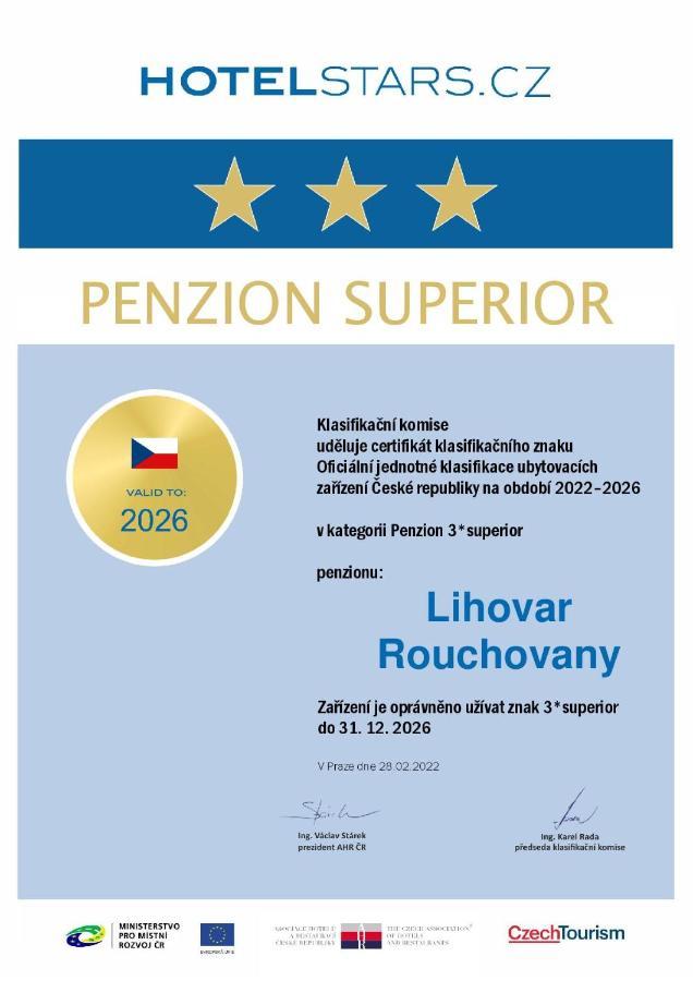 Penzion Lihovar *** Rouchovany ภายนอก รูปภาพ